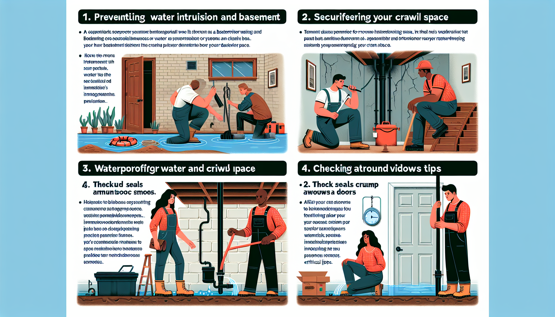 Preventing Water Intrusion: Tips for Securing Your Basement and Crawl Space