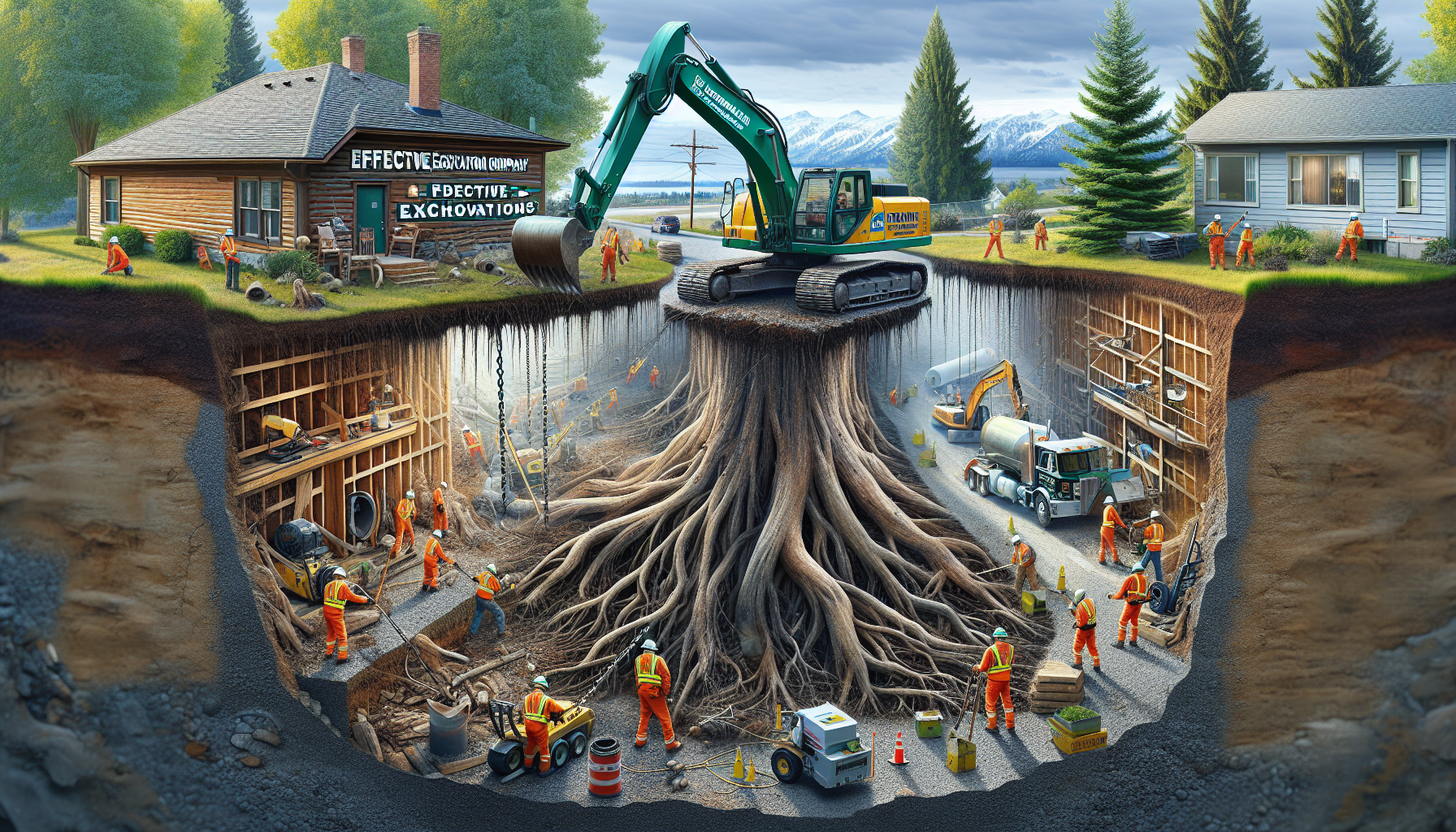 Kalin Excavation’s Effective Chain Knocking Techniques for Root Removal in Spokane, WA