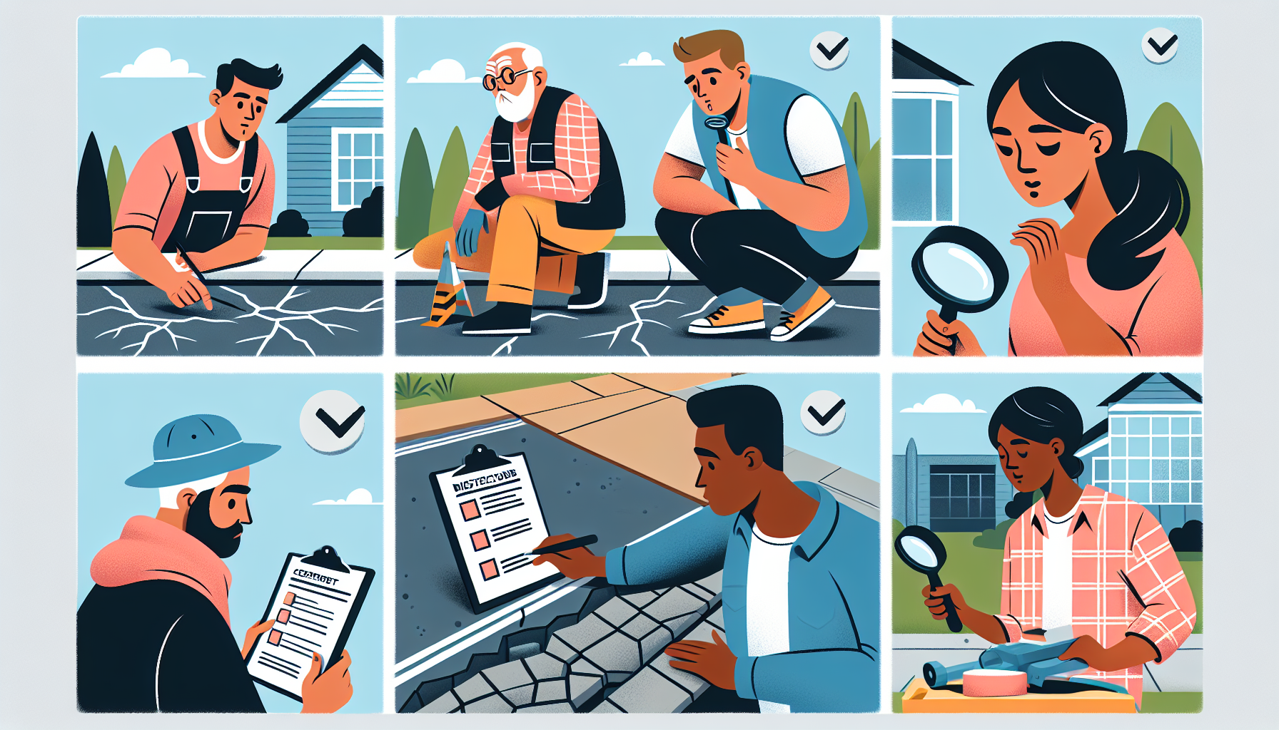 Inspecting Your Driveway and Walkway: A Guide to Detecting Cracks and Settling