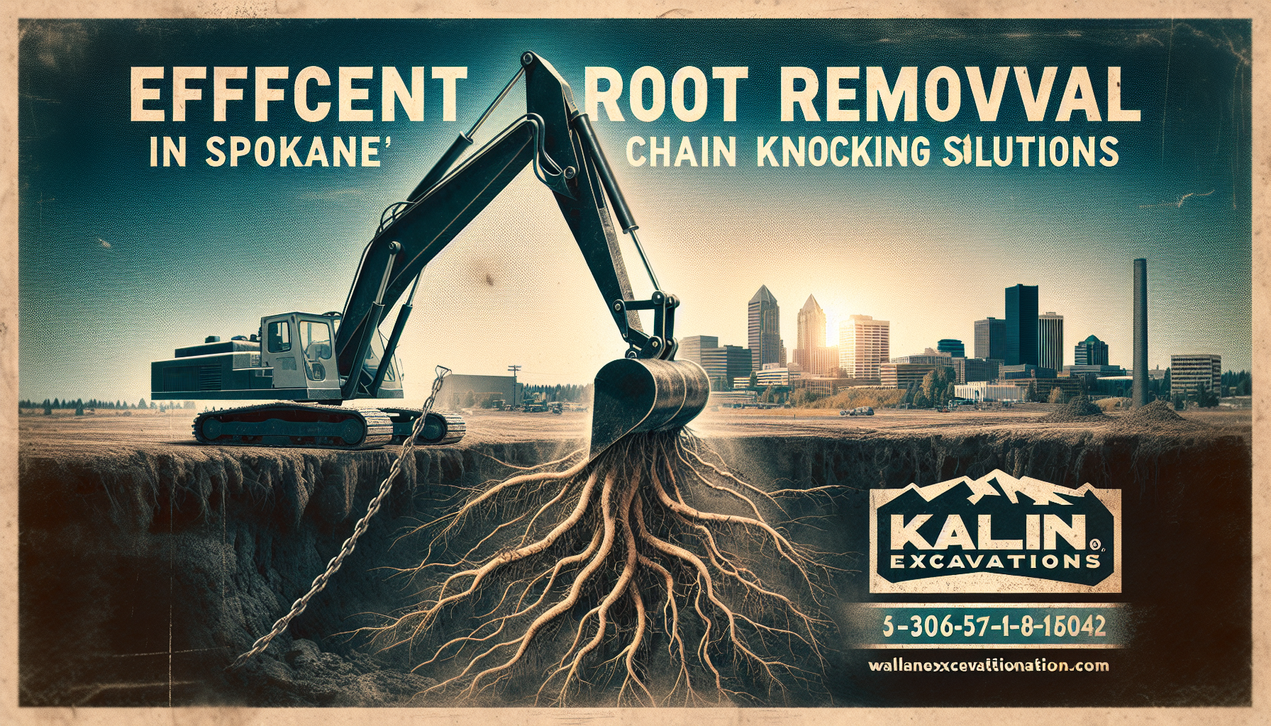 Efficient Root Removal in Spokane: Kalin Excavations’ Chain Knocking Solutions
