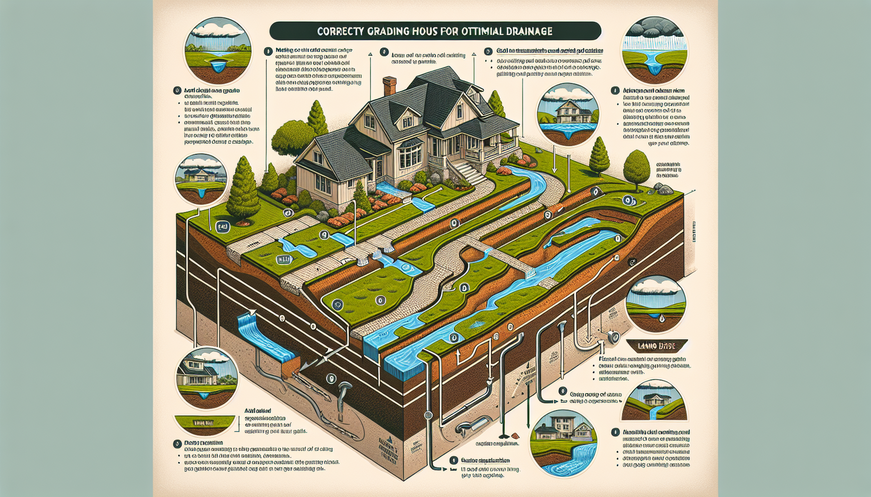 Ensuring Proper Land Grading and Drainage for Home Protection