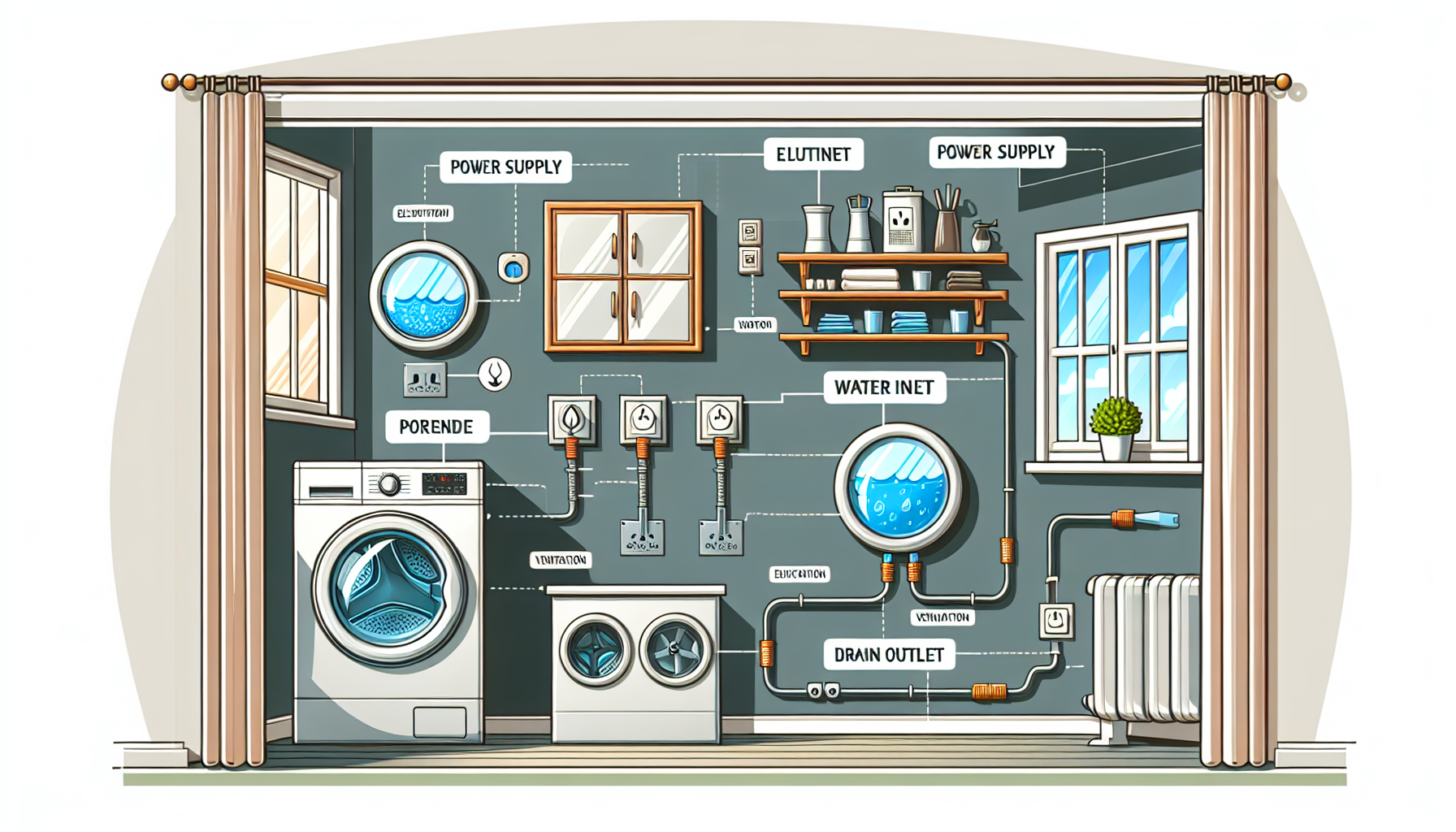 Setting Up Your Laundry Room: Ventilation and Appliance Hookups Explained