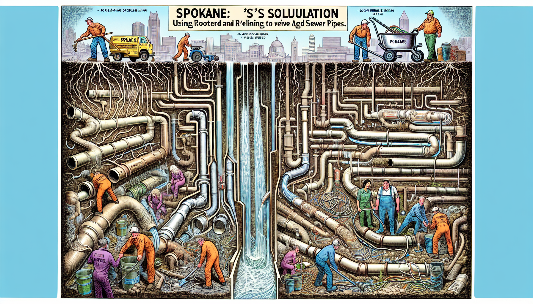 Spokane’s Solution: Rooters and Relining for Reviving Aged Sewer Pipes